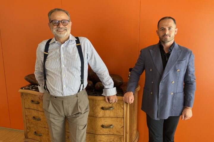 Carlo Molteni insieme al nipote Luca Molteni, terza generazione al timone dell'azienda
