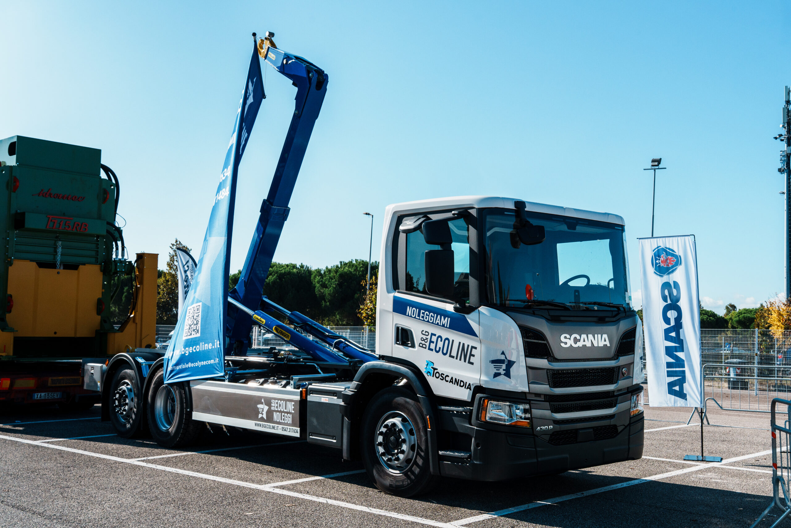 Il nuovo Super 11 Scania allestito per B&G Ecoline: un veicolo per il noleggio industriale progettato per l’igiene urbana, con tecnologie avanzate, consumi ridotti e massima efficienza operativa.