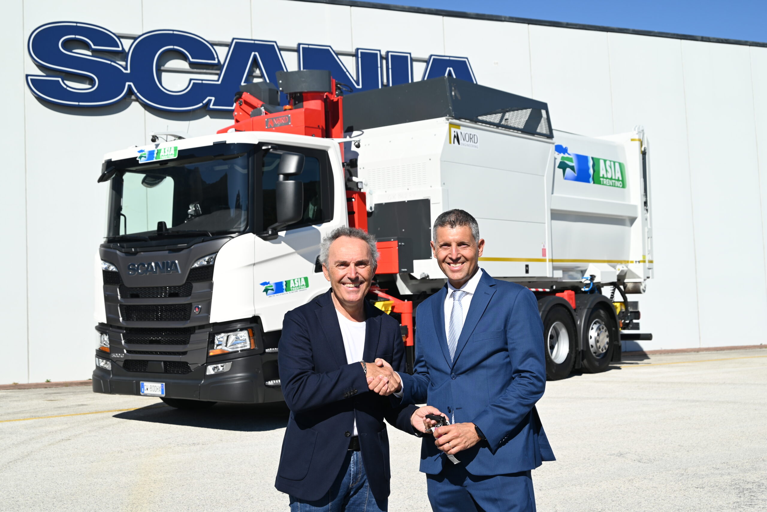 ASIA e Scania rafforzano la collaborazione per innovare il servizio di raccolta rifiuti automatizzata in Trentino