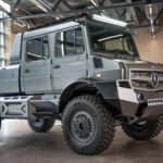 Il prototipo di Unimog di lusso sviluppato da Mercedes-Benz Special Trucks unisce la leggendaria robustezza del veicolo off-road a un design esclusivo e comfort da segmento premium.