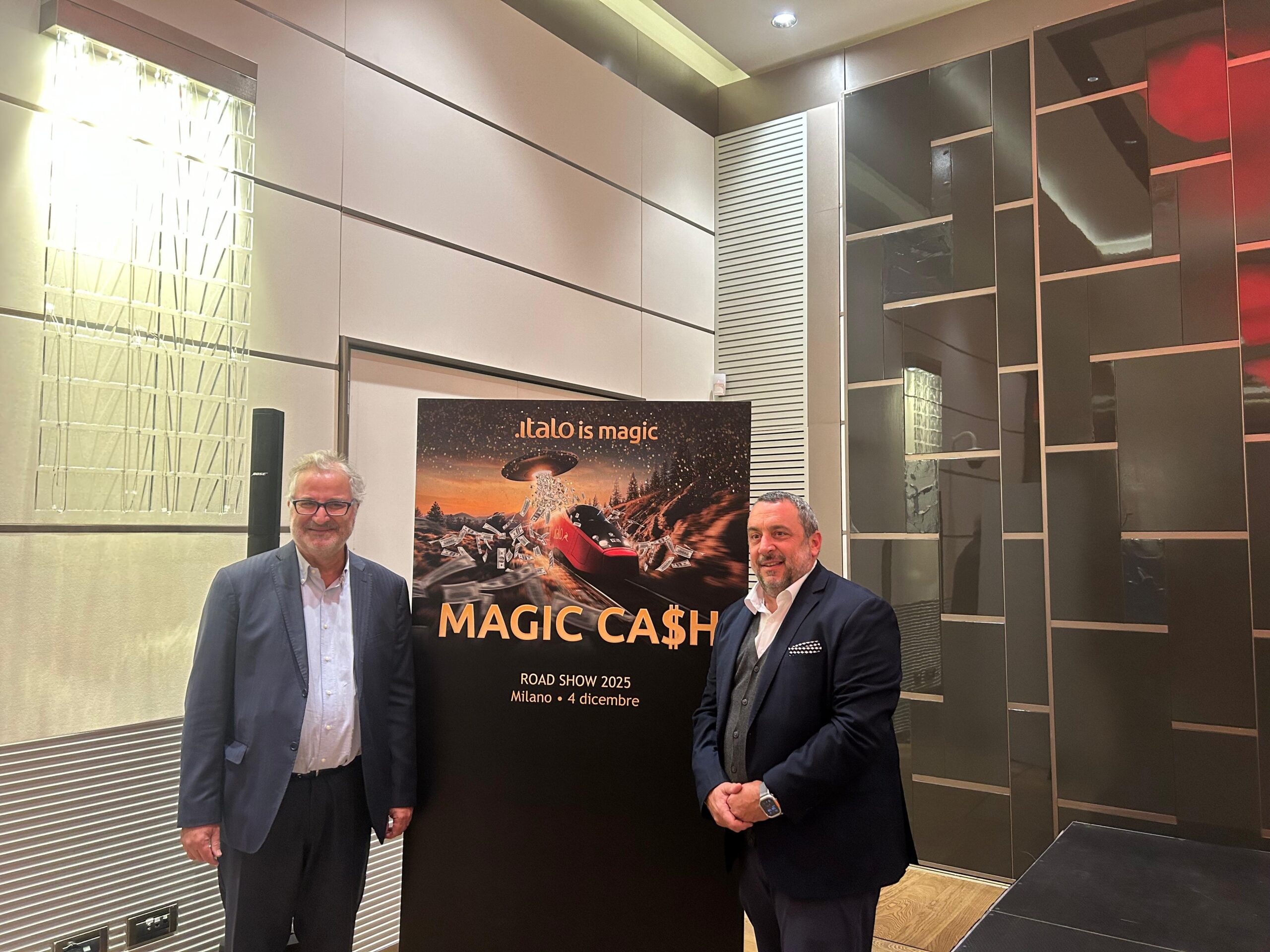 Roadshow invernale 2025 di Italo dedicato alle agenzie di viaggio, con tappe a Milano, Bologna, Roma e Napoli.