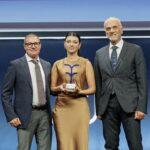 (da sinistra a destra) Michele Mazzaro, Senior Manager Channel Sales IT; Chiara Indirli, Regional Marketing Manager IT and Maurizio Di Blasio, Senior Sales Engineer IT